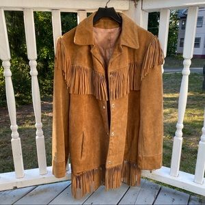 Vintage Suede Fringe Jacket